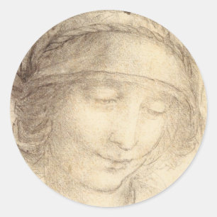 Head of Saint Anne Classic Round Sticker