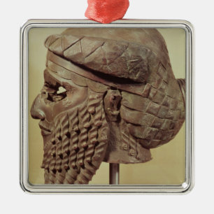 Head of Sargon I  2400-2200 BC Metal Tree Decoration