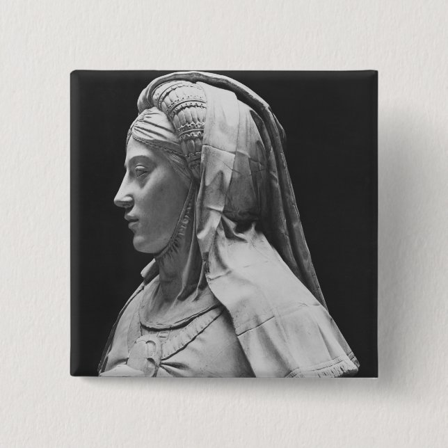 Head of Temperance 15 Cm Square Badge (Front)