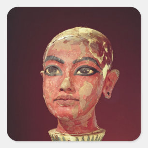 Head of the child king emerging square sticker