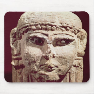 Head of the goddess Ishtar, from Amman, Jordan Mouse Mat