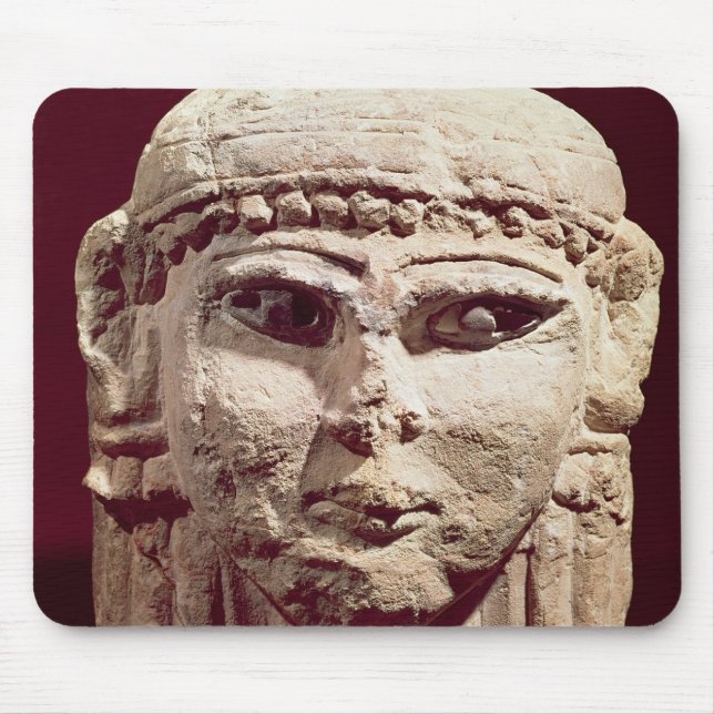 Head of the goddess Ishtar, from Amman, Jordan Mouse Mat (Front)