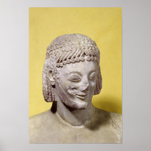 Head of the Rampin Rider, c.550-540 BC Poster