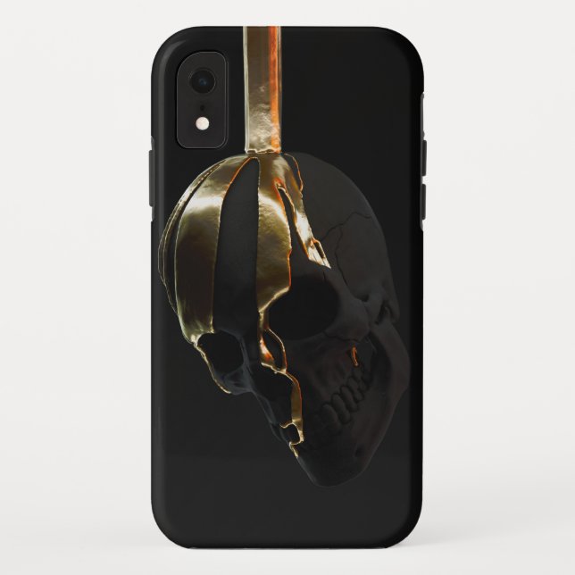 Head off has golden delicious black structure Case-Mate iPhone case (Back)