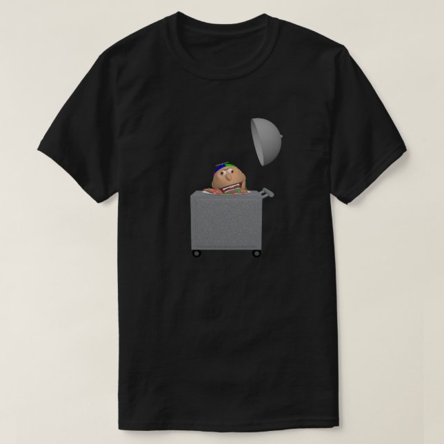 Head on a Plate on Cart T-shirt (Design Front)