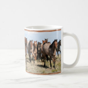 Head-On Herd of Horses Coffee Mug