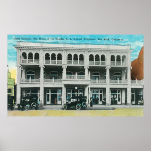 Head-On View of the Tremont HotelRed Bluff, CA Poster