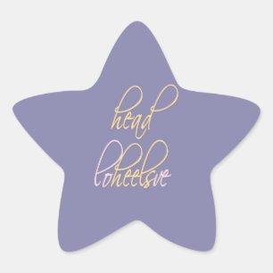 Head over Heels in Love Star Sticker