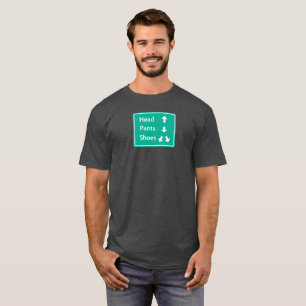Head, pants, shoes. T-Shirt