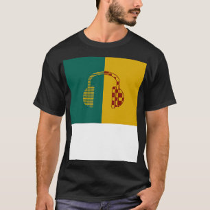 Head phone abstract colour vintage T-Shirt