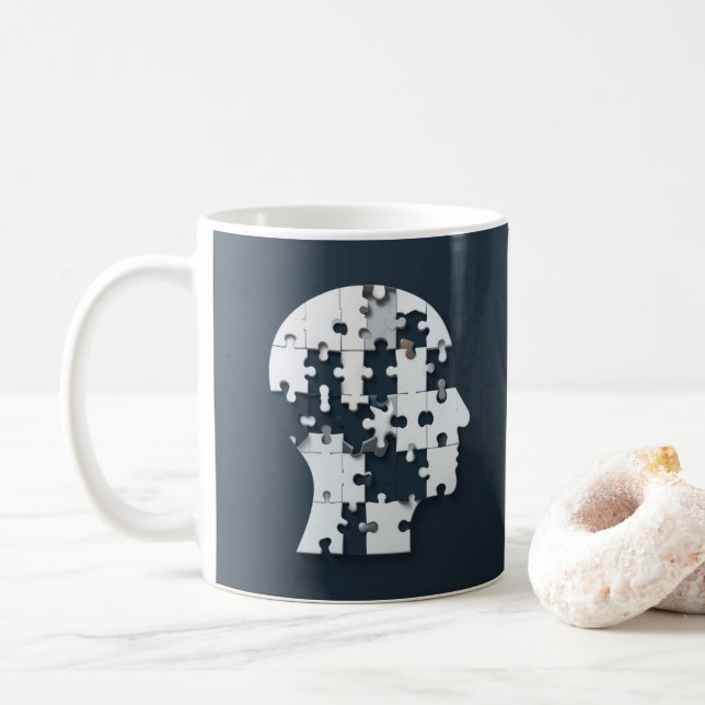 Head Puzzle Coffee Mug (With Donut)