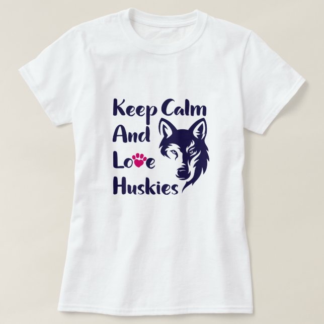 Head Siberian Husky Vintage  T-Shirt (Design Front)