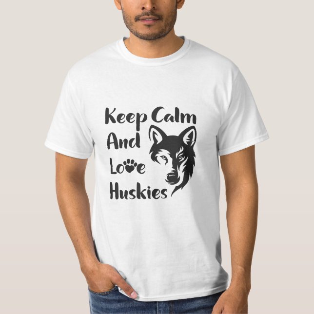 Head Siberian Husky Vintage T-Shirt (Front)