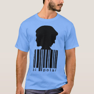 Head silhouette with barcode T-Shirt