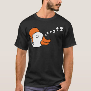 head sleep tired night evening zzz cap black duck T-Shirt