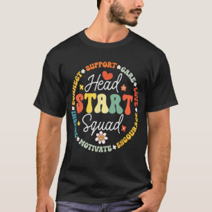 Head Start Squad Homeschool Teacher Headstart Back T-Shirt