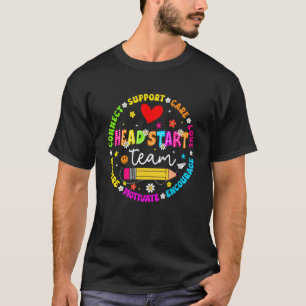 Head Start Team Homeschool Teacher Headstart Back T-Shirt