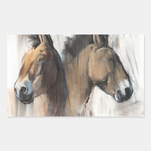 Head Study Rectangular Sticker