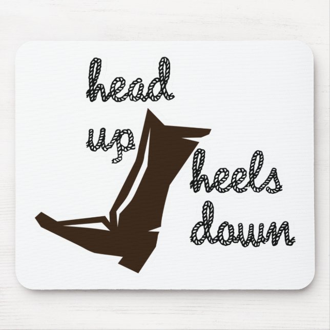 Head up Heels Down Mouse Mat (Front)