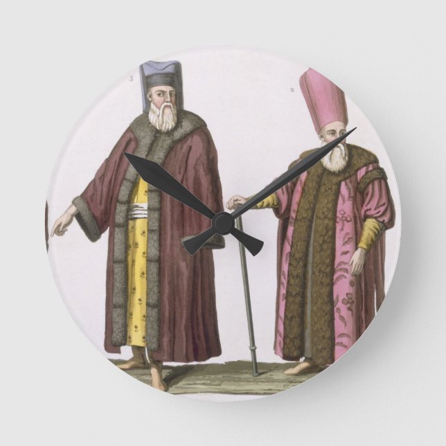 Head Usher of the Harem, Captain of the Harem Ushe Round Clock (Front)