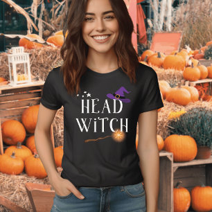 Head Witch - Family Matching Halloween  T-Shirt