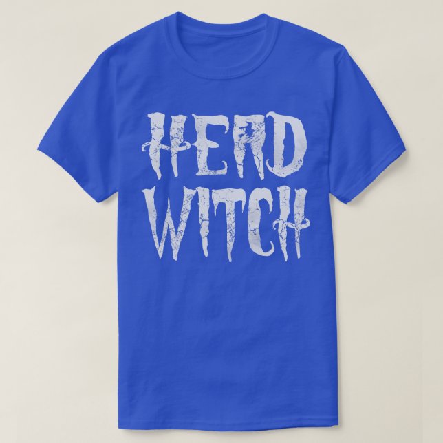 Head Witch Halloween Funny Adult Humour T-Shirt (Design Front)