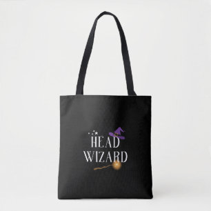 Head Wizard - Family Matching Halloween Tote Bag