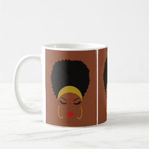 Headband & Afro Puff Mug