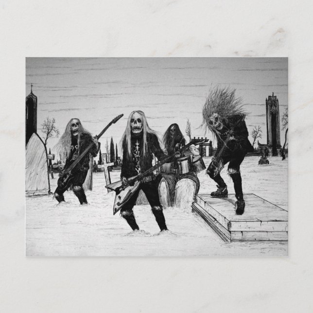 Headbanger Postcard (Front)