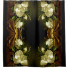 Heade Magnolia Flowers on Gold Velvet