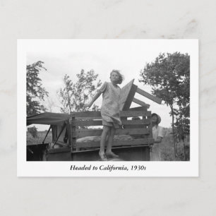 Headed to California, 1930s Postcard