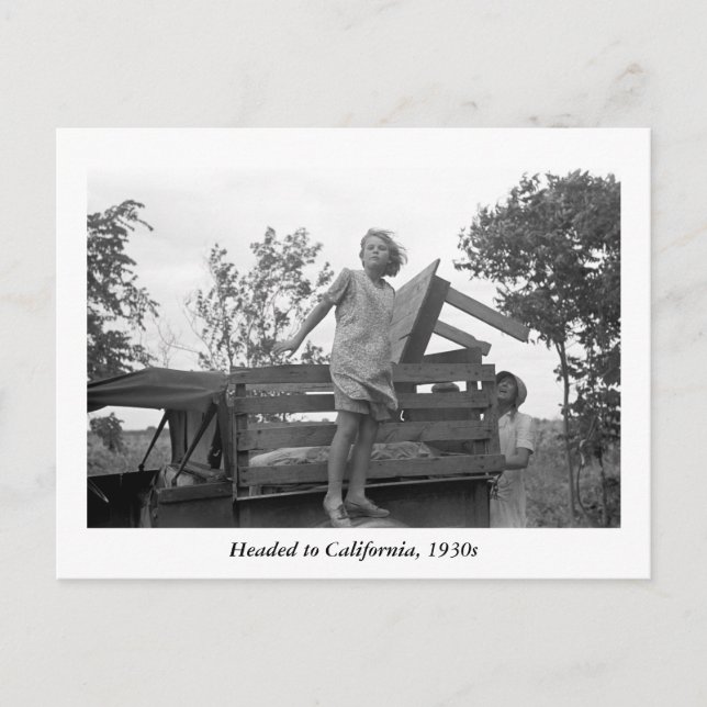 Headed to California, 1930s Postcard (Front)