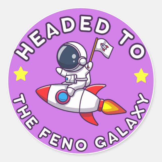 Headed To The Feno Galaxy Sticker (Front)