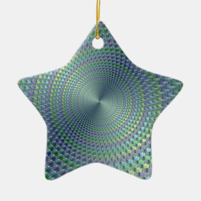 Headhurts Fractal Ceramic Tree Decoration (Front)