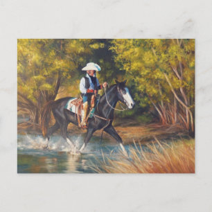 Headin' Upstream Postcard