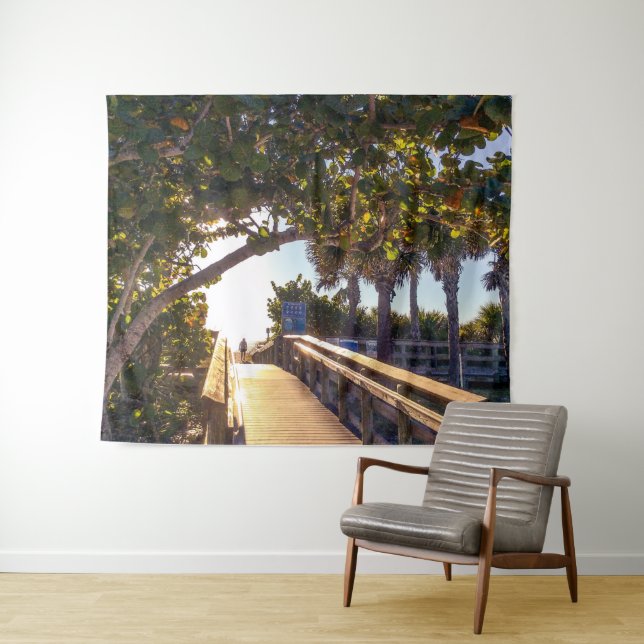 Heading for the Beach Tapestry (In Situ (Horizontal))