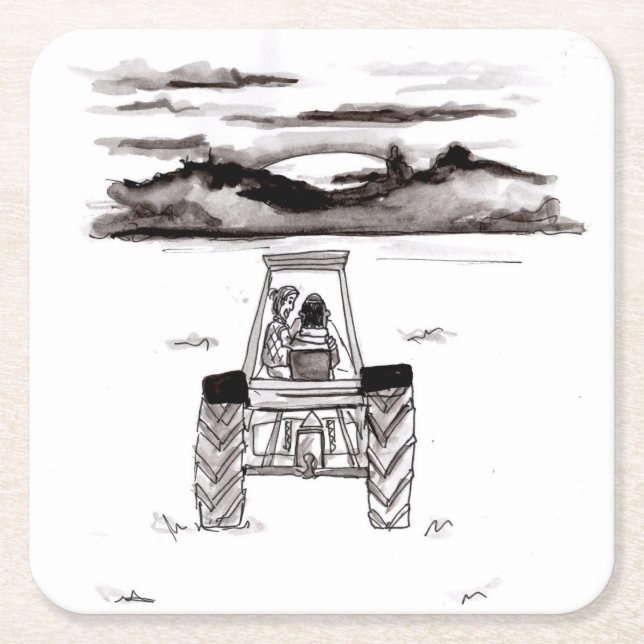 Heading Into The Farm Sunset Coaster (Front)