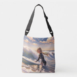 Heading out to catch a wave crossbody bag