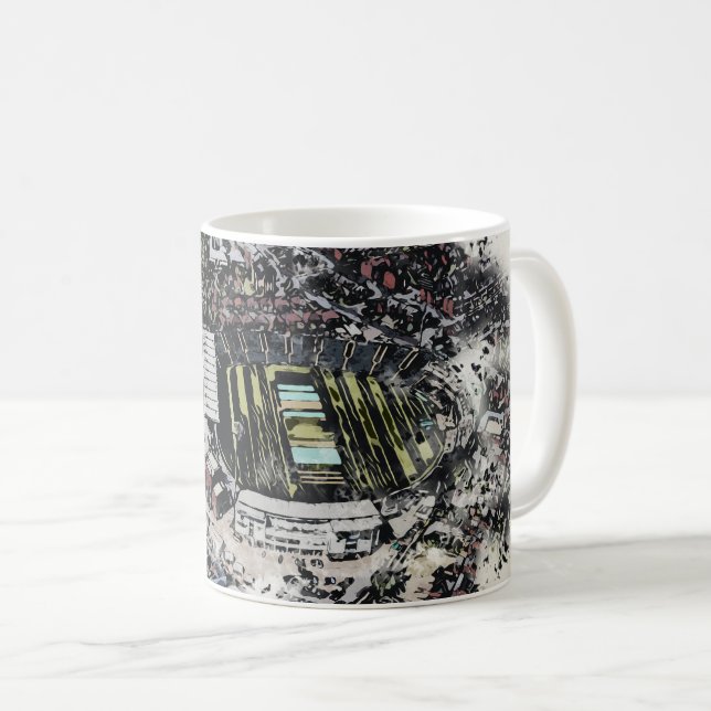 Headingley Cricket & Rugby Stadiums, Leeds Coffee Mug (Front Right)