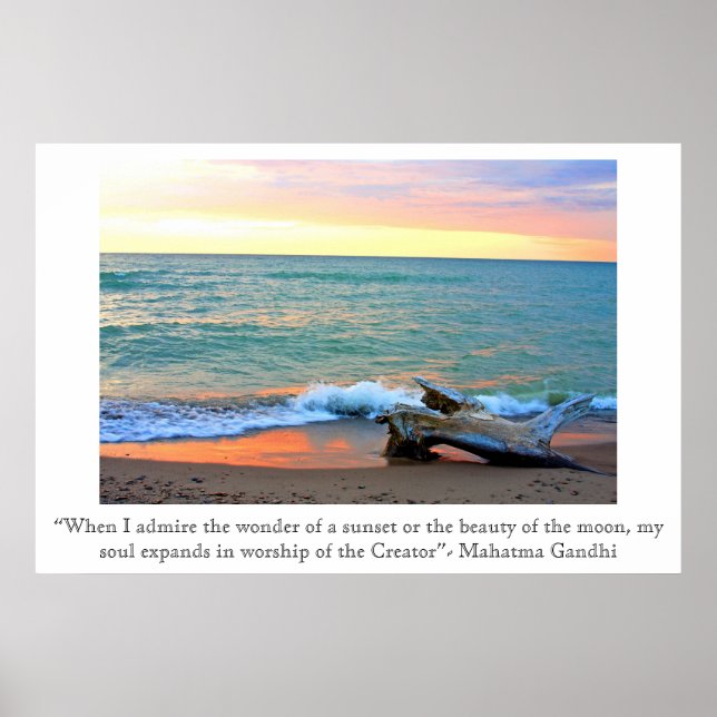 Headlands Sunset Poster (Front)