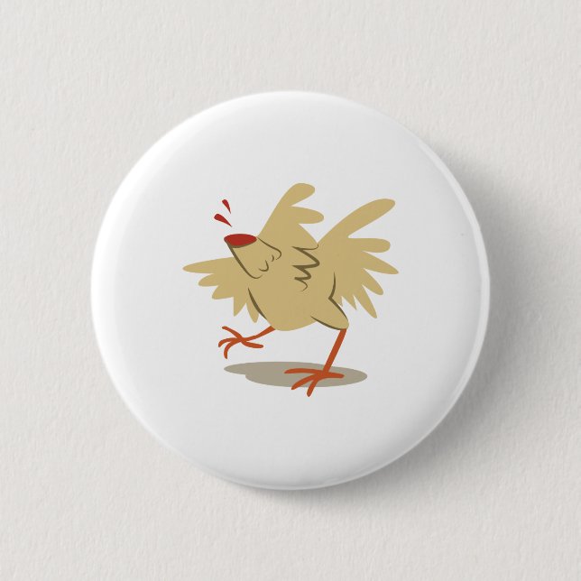 Headless Chicken 6 Cm Round Badge (Front)