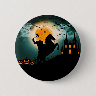 Headless Horseman 6 Cm Round Badge