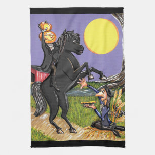 Headless Horseman Daredevil Ichabod Crane exchange Tea Towel