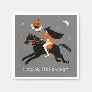 Headless Horseman happy halloween Napkin
