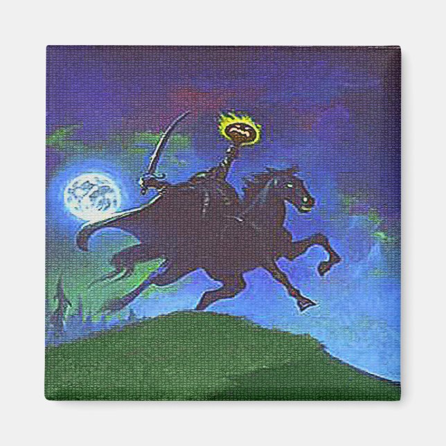 Headless Horseman in the Blue Light Magnet (Front)