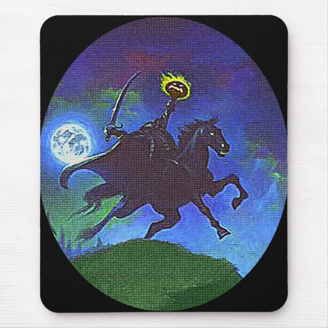 Headless Horseman in the Blue Light Mouse Mat (Front)