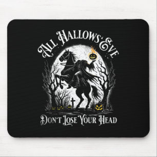 Headless Horseman Pumpkin Face Happy Halloween Sle Mouse Mat
