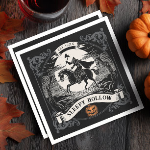 Headless Horseman Sleepy Hollow Halloween Napkin