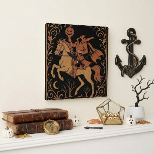 Headless Horseman Sleepy Hollow Jack Vintage Black Square Wall Clock