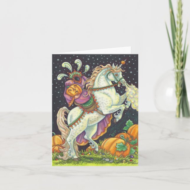 HEADLESS HORSEWOMAN GREETING NOTE CARD Blank (Front)